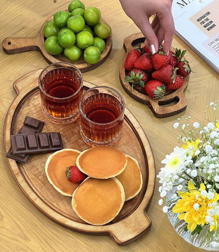 ست صبحانه خوری چوبی ۳تیکه