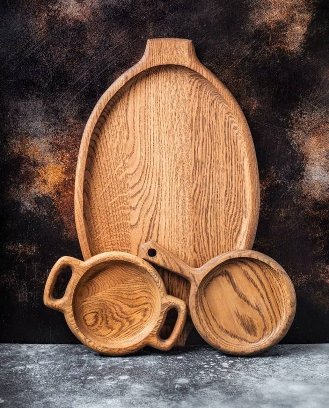 ست صبحانه خوری چوبی ۳تیکه