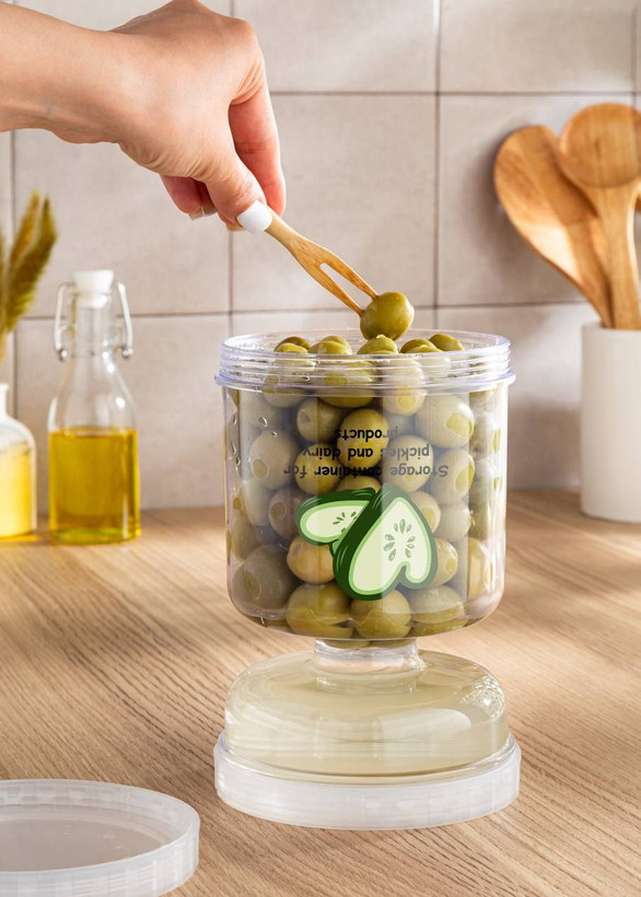 ظرف نگهدارنده ترشیجات و خیارشور و زیتون آکام