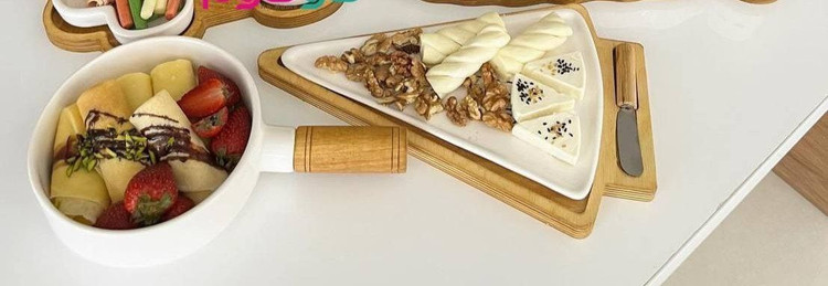کره خوری سرامیکی زیره چوبی مثلثی