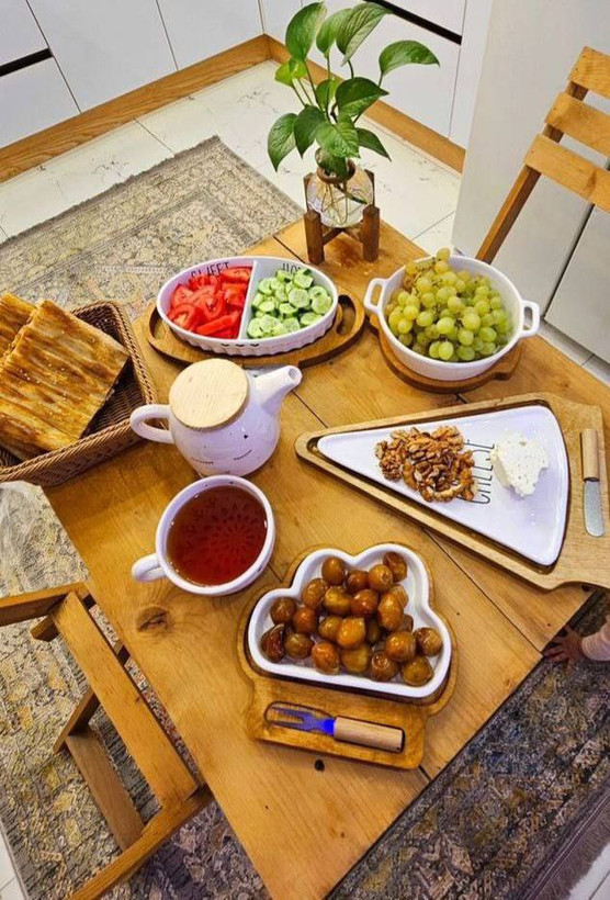 کره خوری سرامیکی زیره چوبی مثلثی