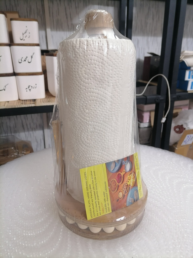 جا دستمالی رولی طرح مهره دار