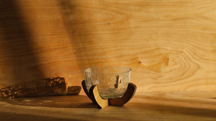 نقل خوری آبگز پایه چوب