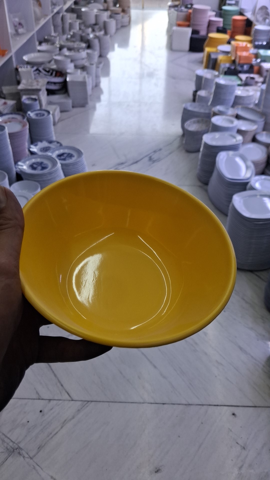 کاسه آبگوشت نشکن رنگ زرد